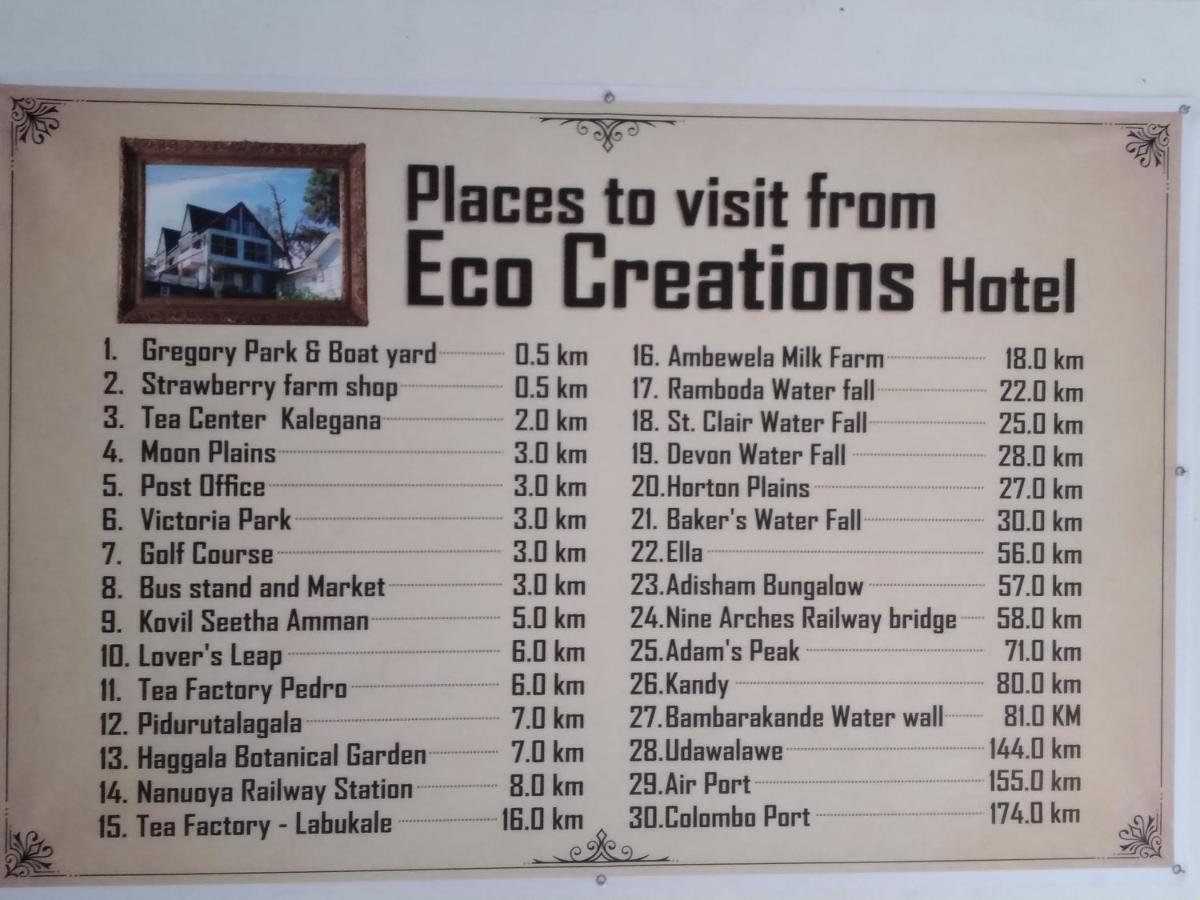 Готель Eco Creations Nuwaraeliya Нувара-Елія Екстер'єр фото